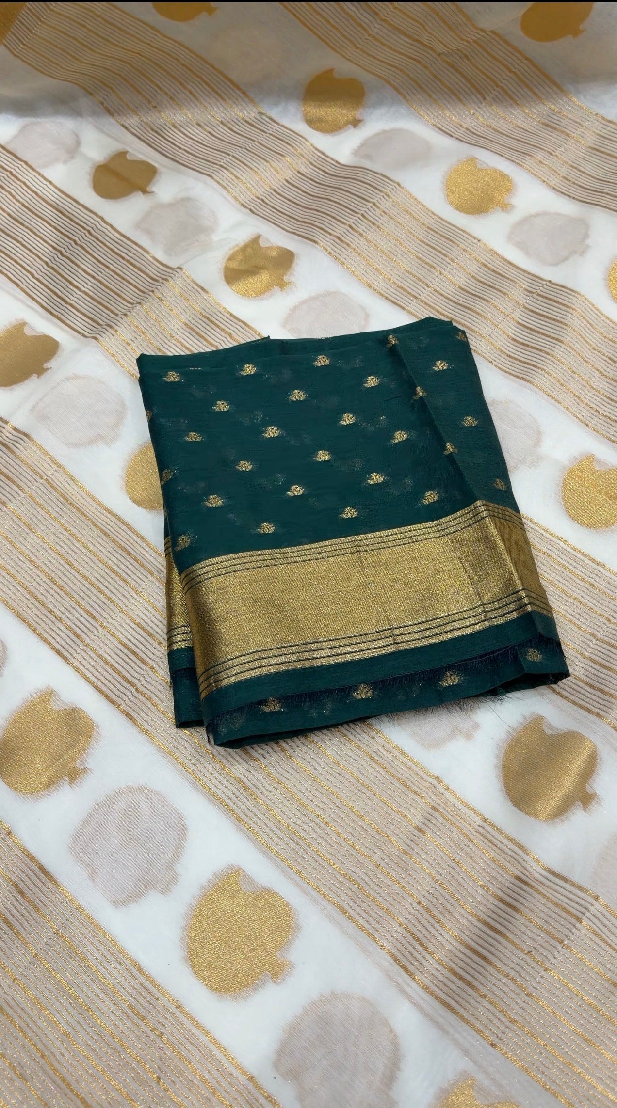MALAI CHANDERI SAREES - IHA 34103