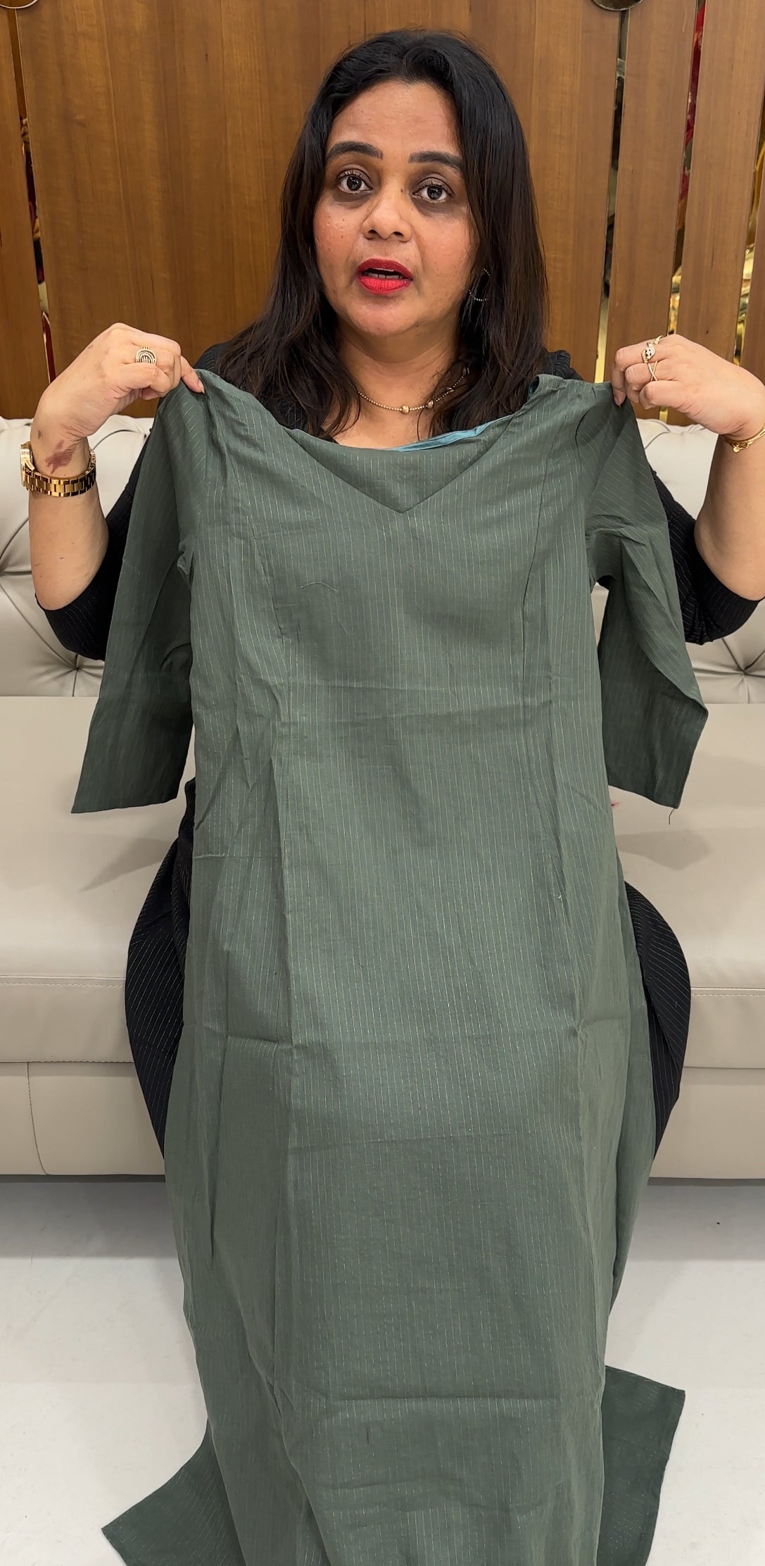 HANDLOOM COTTON ALINE TOPS  - IHA 26350