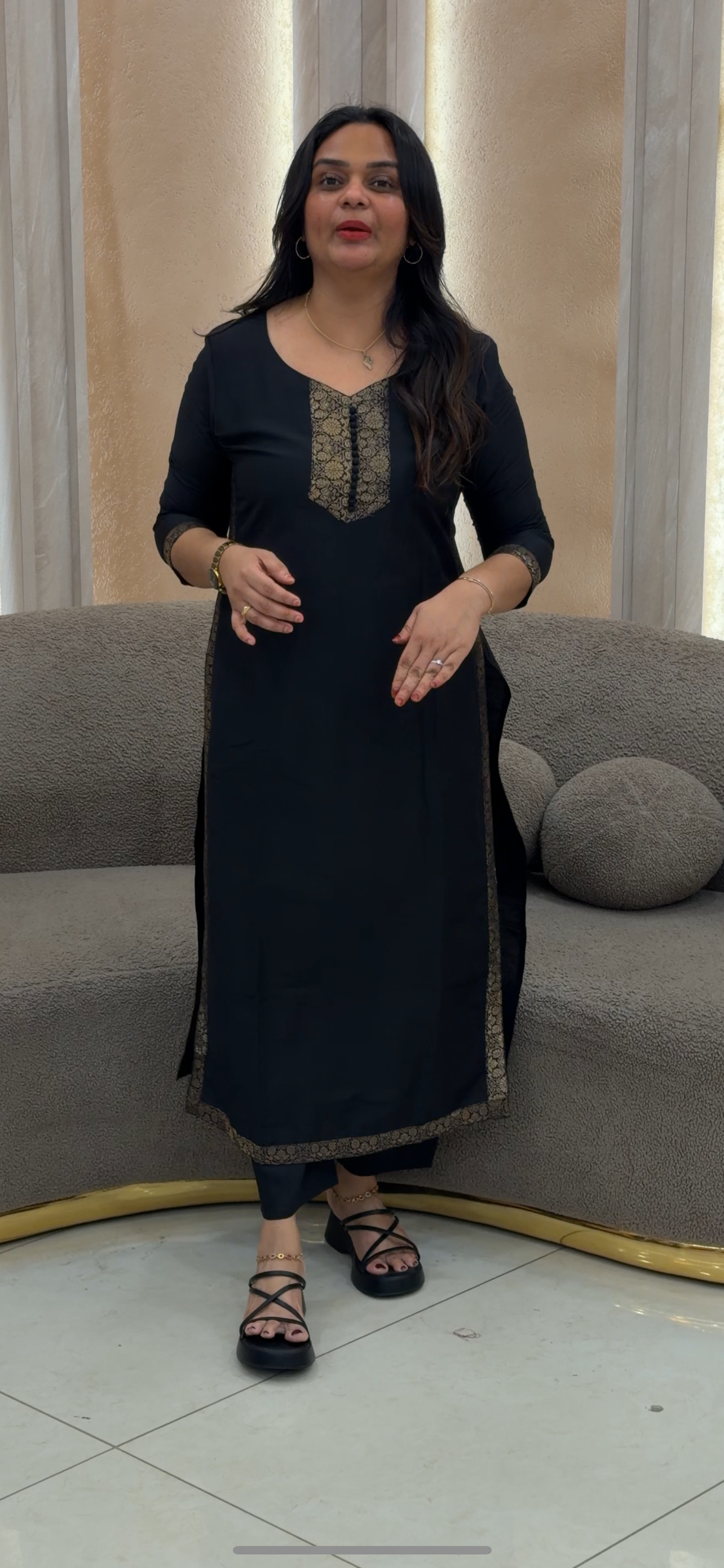 FORWARD SLUB SILK CO-ORDS SETS- - IHA 30584