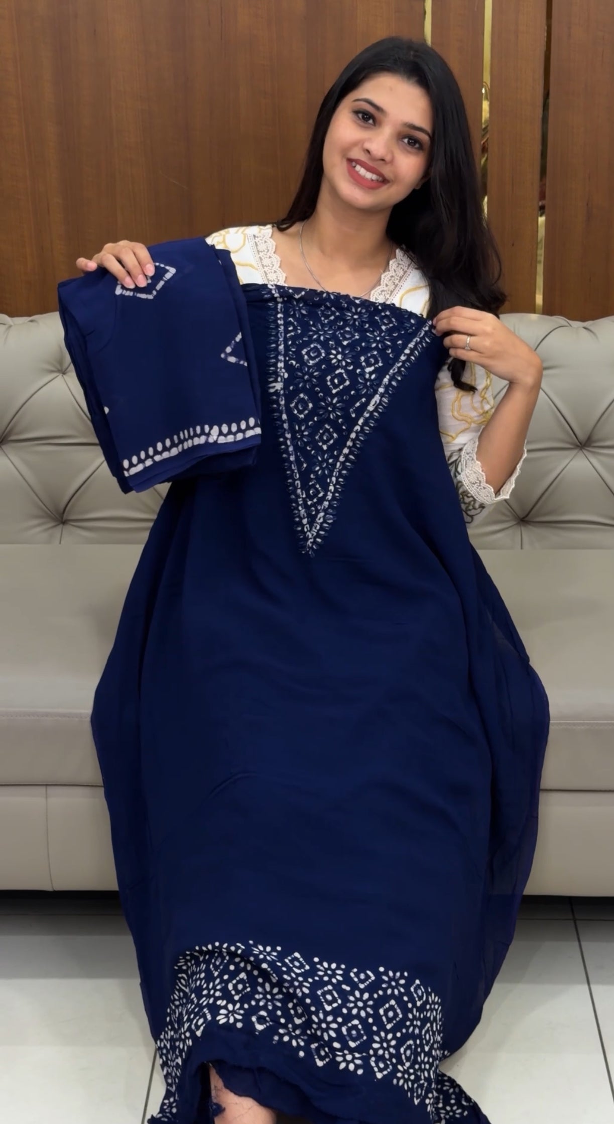 BATIK PRINTED UNSTITCHED SALWAR SUITS - IHA 30782