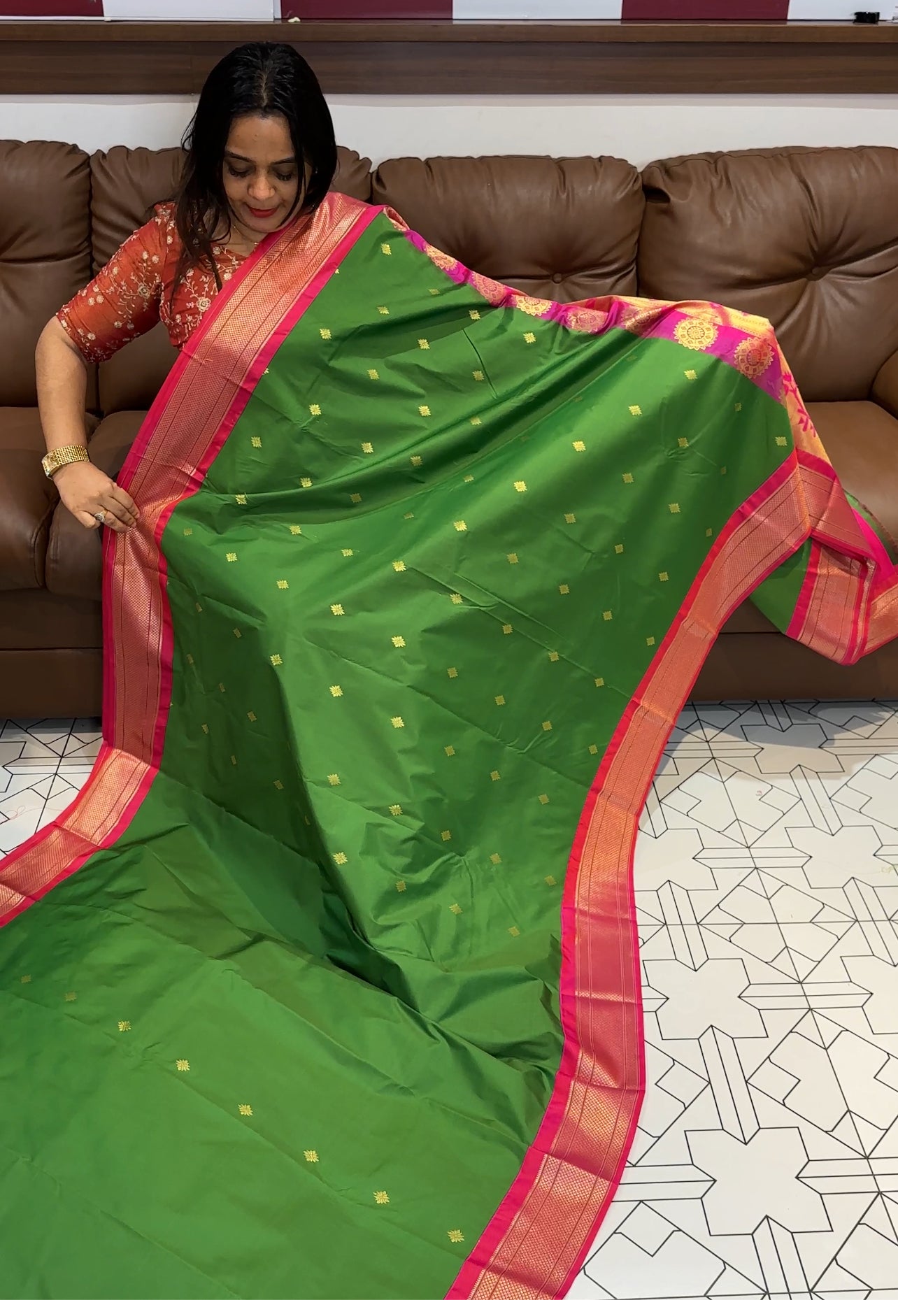 SEMI SILK SAREES - IHA 18756