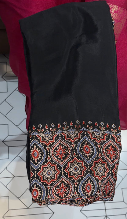 AJRAKH PRINTED SAREES - IHA 19254