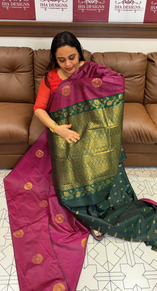 SEMI SILK SAREES - IHA 19414