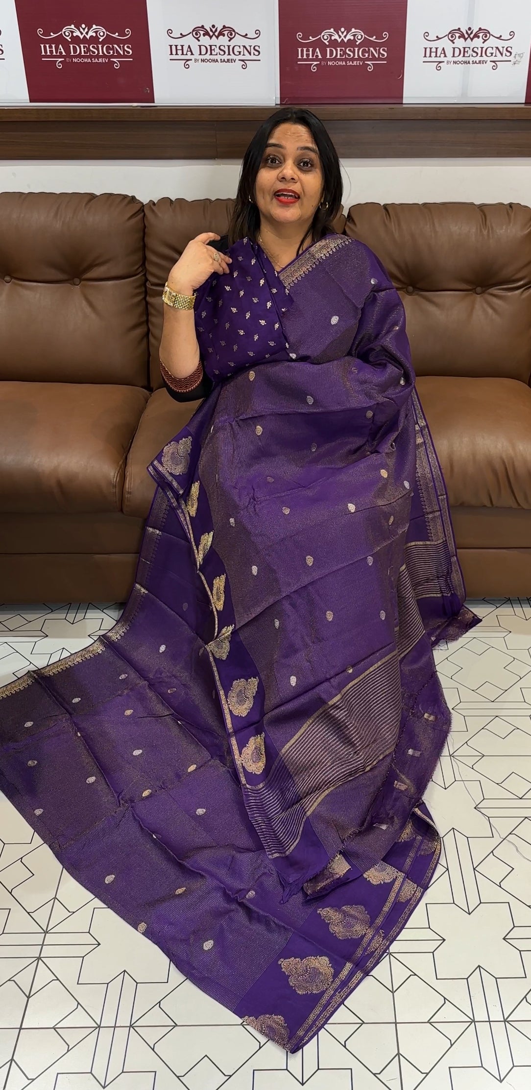 DESIGNER SILK SAREES - IHA 18583