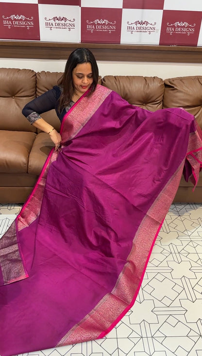 SEMI BANARASI SAREES - IHA 15118