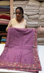 HAND WORKED ORGANZA SAREE - IHA 16528