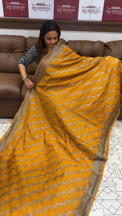 SEMI BANARASI SAREE - IHA 14804