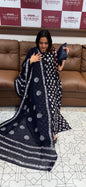 BATIK PRINTED UNSTITCHED SALWAR SUITS  - IHA 16325