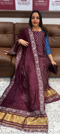 SEMI MODAL UNSTITCHED SALWAR SUITS - IHA 18984