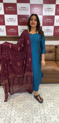 IHA'S IN-HOUSE SEMI MODAL CO-ORDS SETS AND DUPATTA - IHA 17645