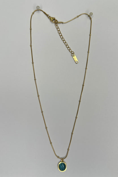 DESIGNER LONG CHAIN AND EARRINGS - IHA 14630