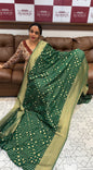 BUDGET BUY SEMI BANARASI SAREE - IHA 16524