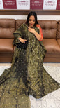 IHA'S IN-HOUSE TISSUE UNSTITCHED SALWAR SUITS  - IHA 18587