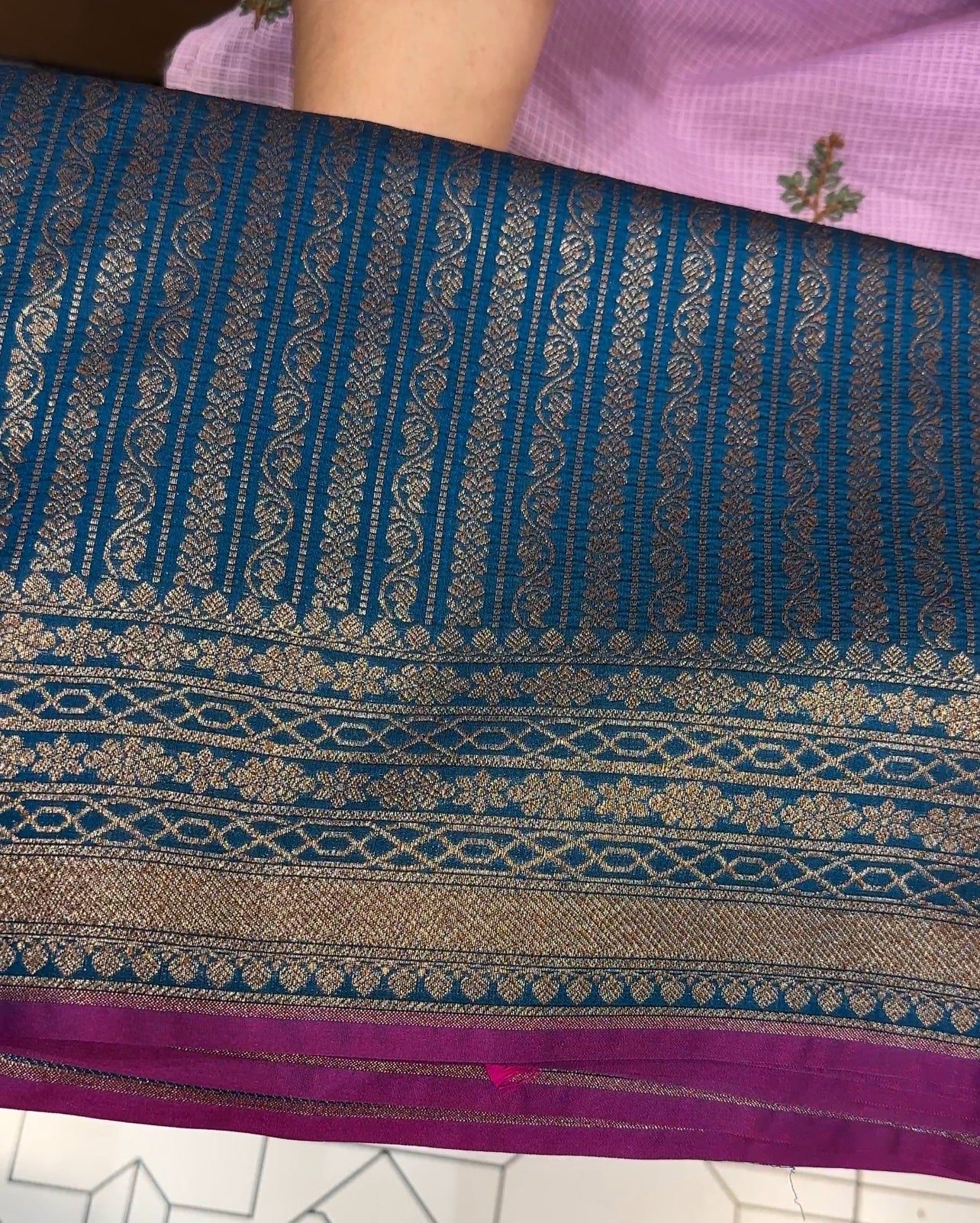 KATAN BANARASI SAREE - IHA 19206