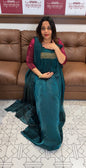 IHA'S IN-HOUSE ORGANZA UNSTITCHED SALWAR SUITS  - IHA 17392