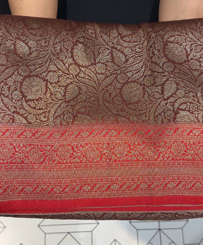 SEMI KATAN SAREE - IHA 17870