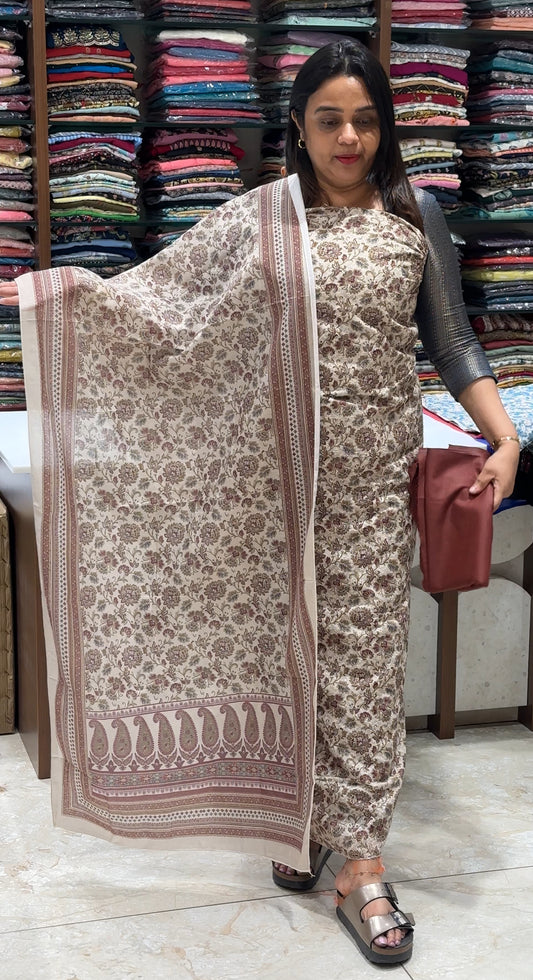 MUSLIN UNSTITCHED SALWAR SUITS - IHA 22677