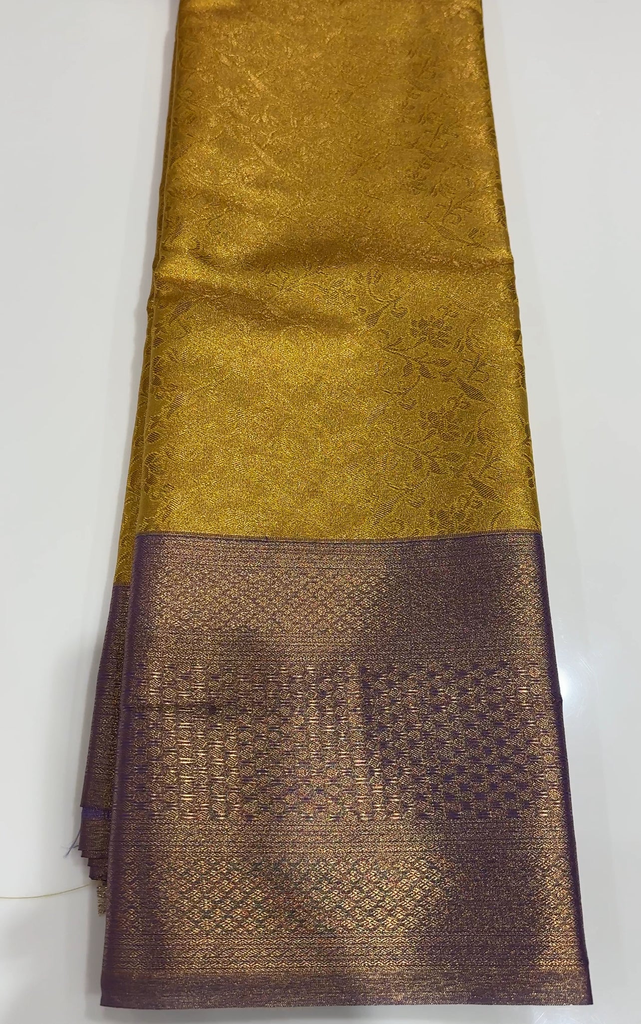 TISSUE KANCHIPURAM SILK SAREE - IHA 19310