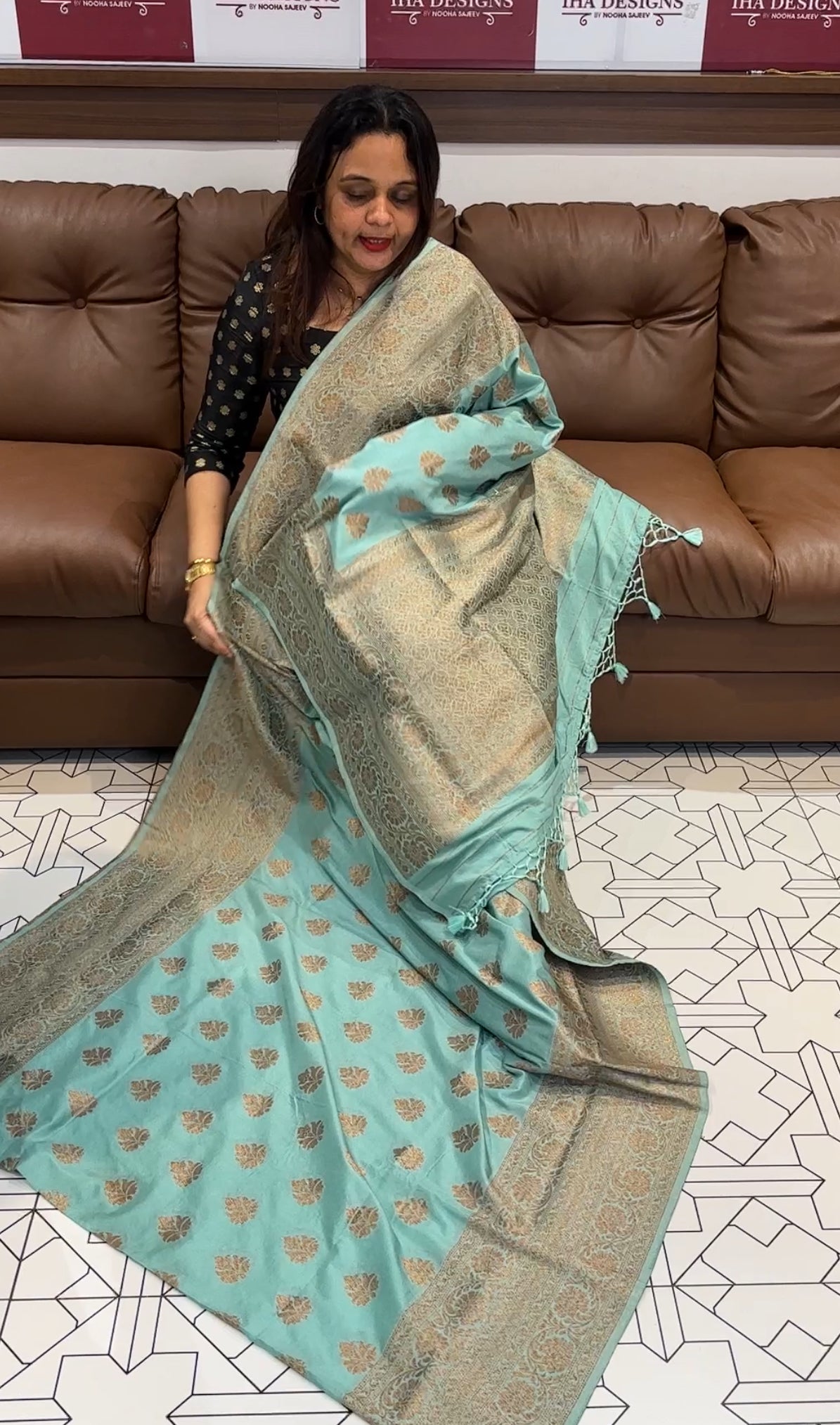 SEMI KATAN SAREE - IHA 14566