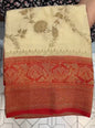 SEMI BANARASI SAREE - IHA 19208