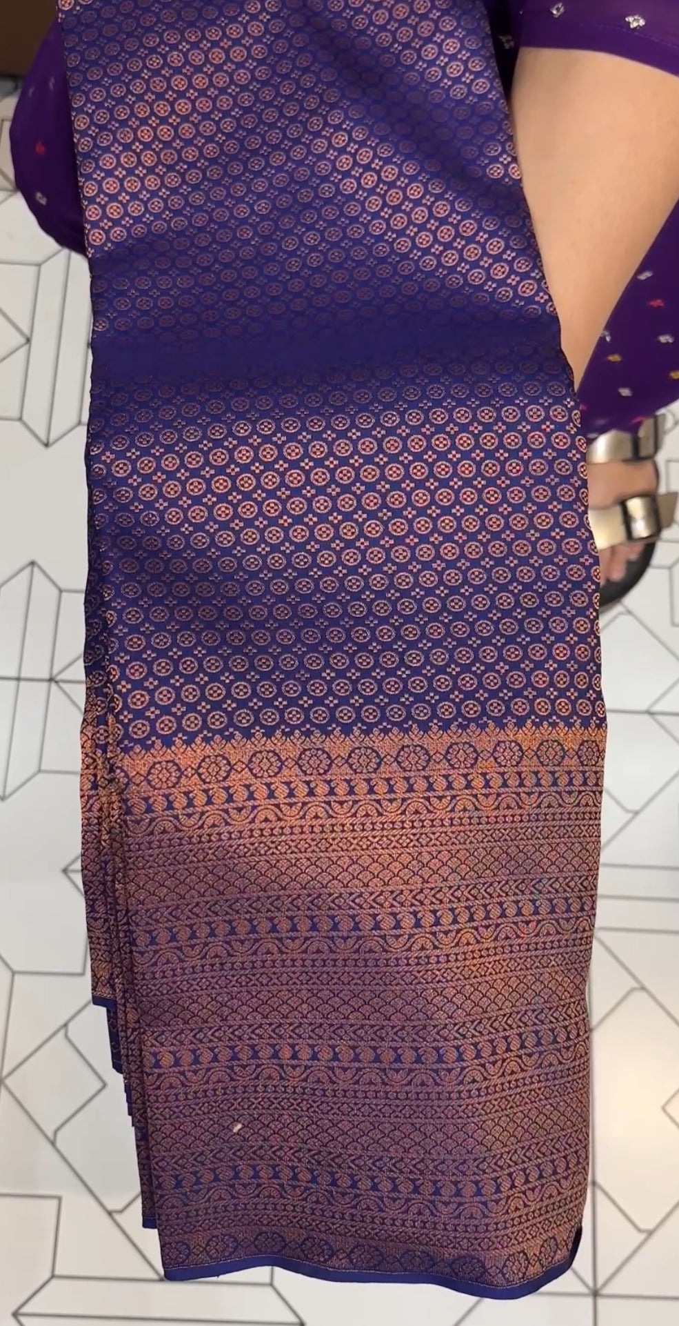 DESIGNER BROCADE SILK SAREE - IHA 19104