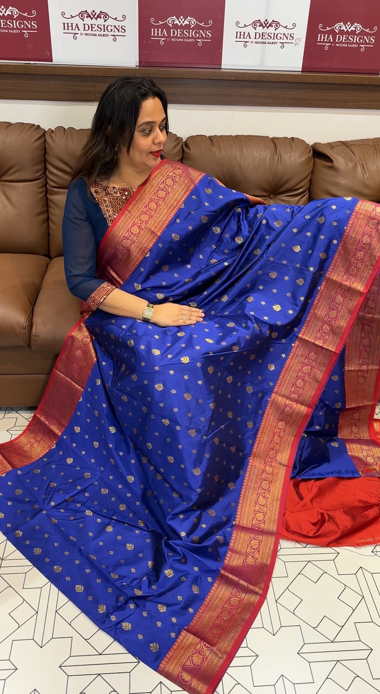 SEMI KATAN SAREE - IHA 18134