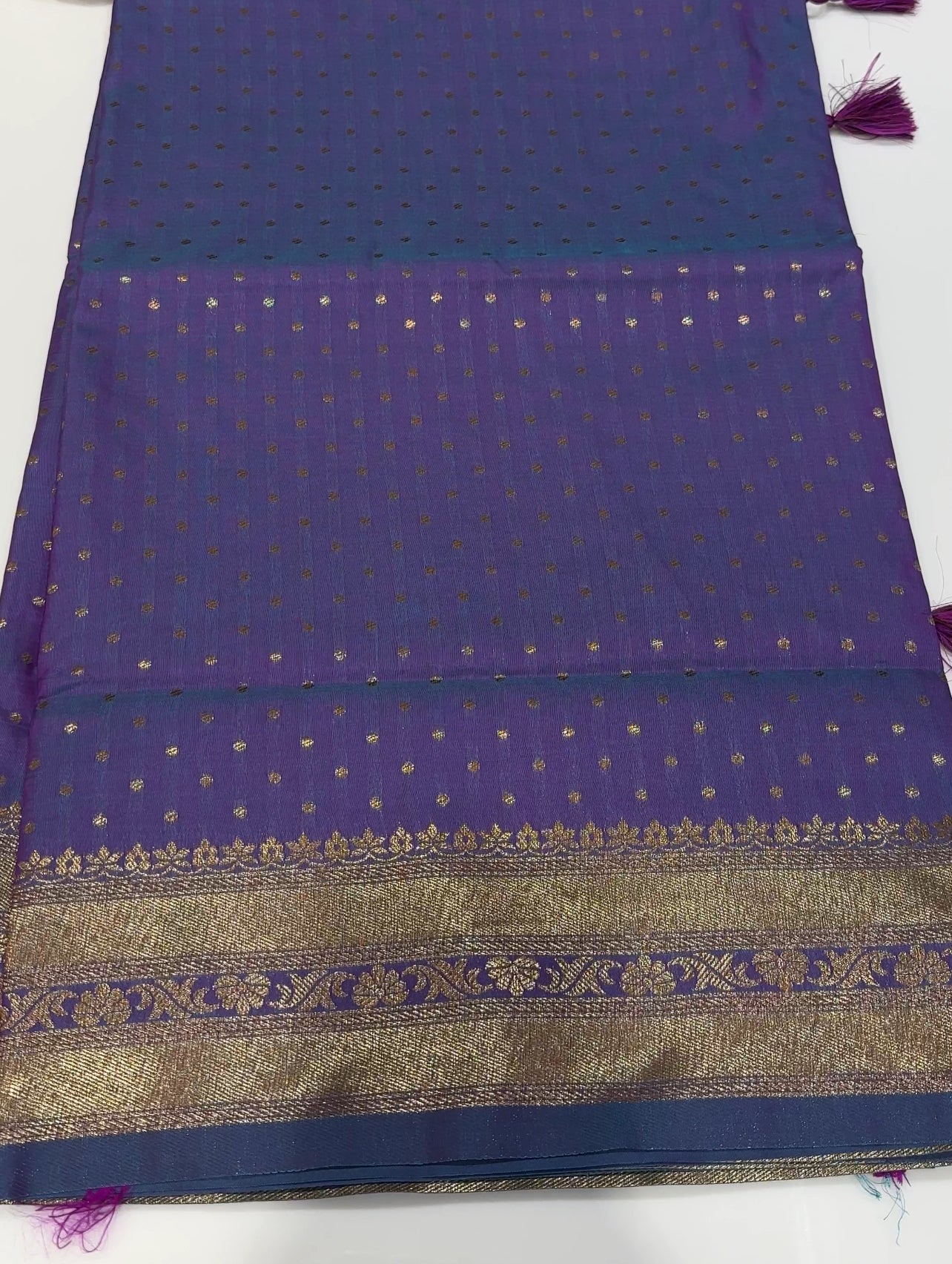 SEMI BANARASI SAREE - IHA 16998