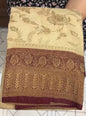 SEMI BANARASI SAREE - IHA 19208