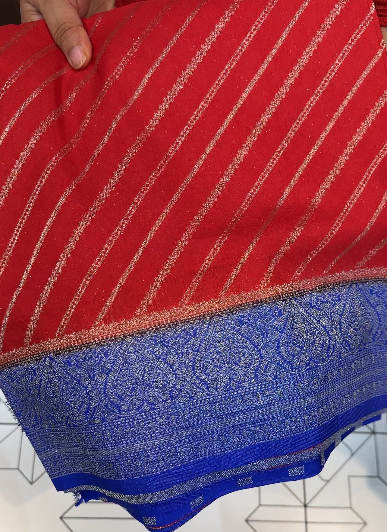 SEMI BANARASI SAREES - IHA 19398