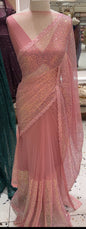 DESIGNER HAND WORKED  SAREES - IHA 17631