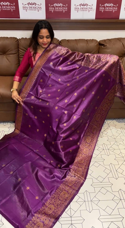 HANDLOOM BANARASI SAREES - IHA 17636