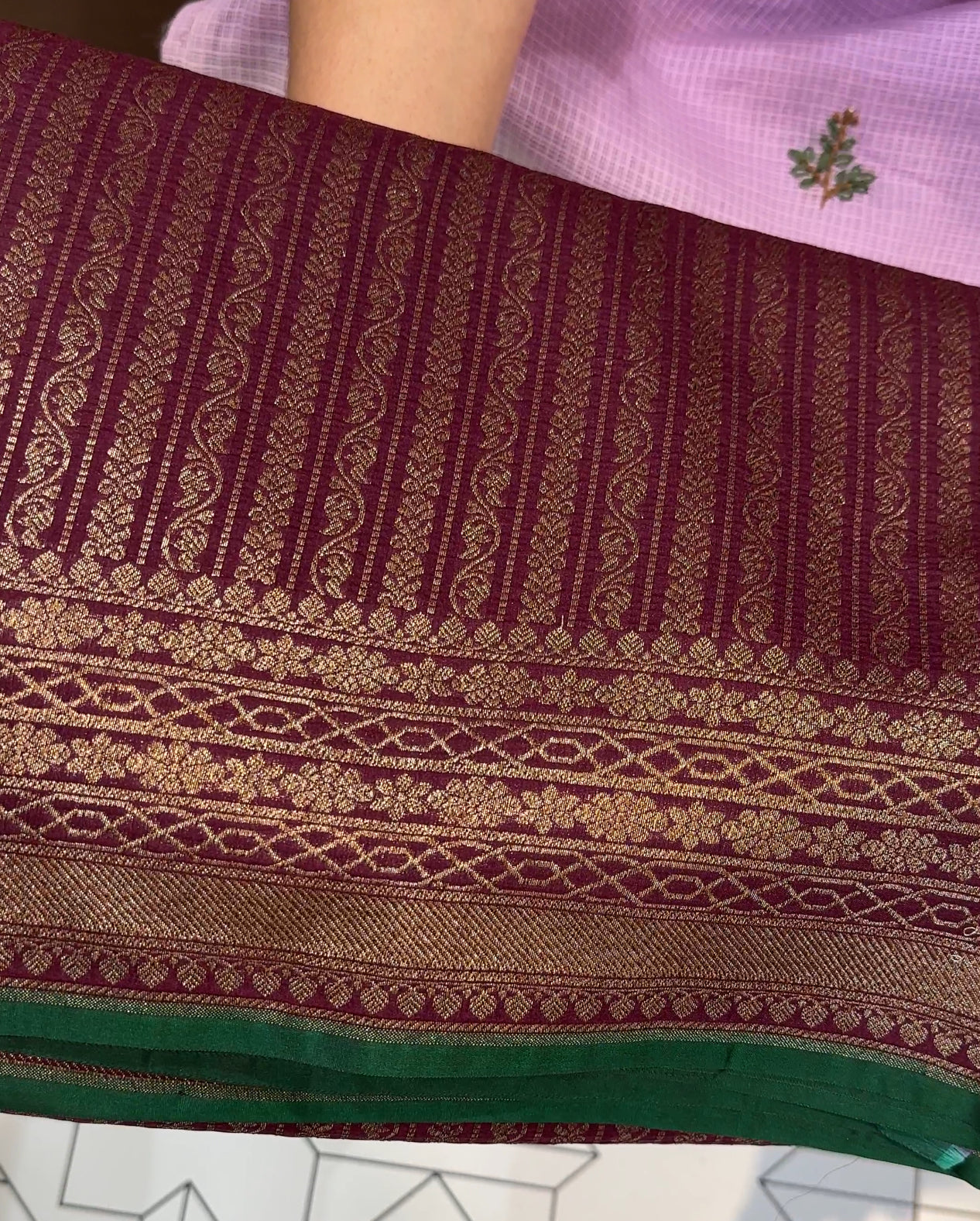 KATAN BANARASI SAREE - IHA 19206