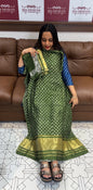 SEMI MODAL UNSTITCHED SALWAR SUITS - IHA 18984