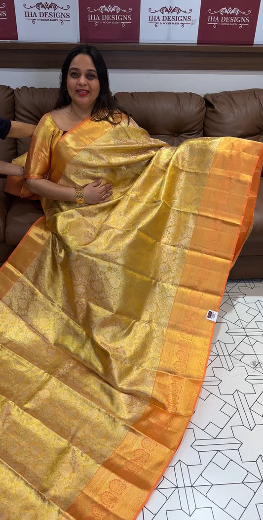 DESIGNER KANCHIPURAM SILK SAREE - IHA  18453