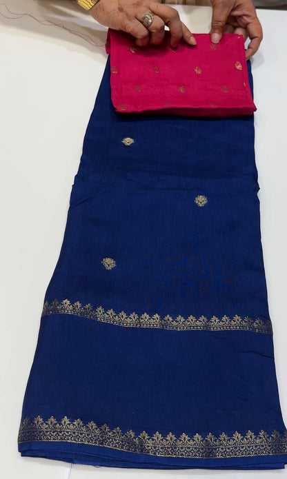 DESIGNER BANARASI SILK SAREE - IHA 16530