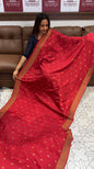 SEMI BANARSI SAREE - IHA 16464