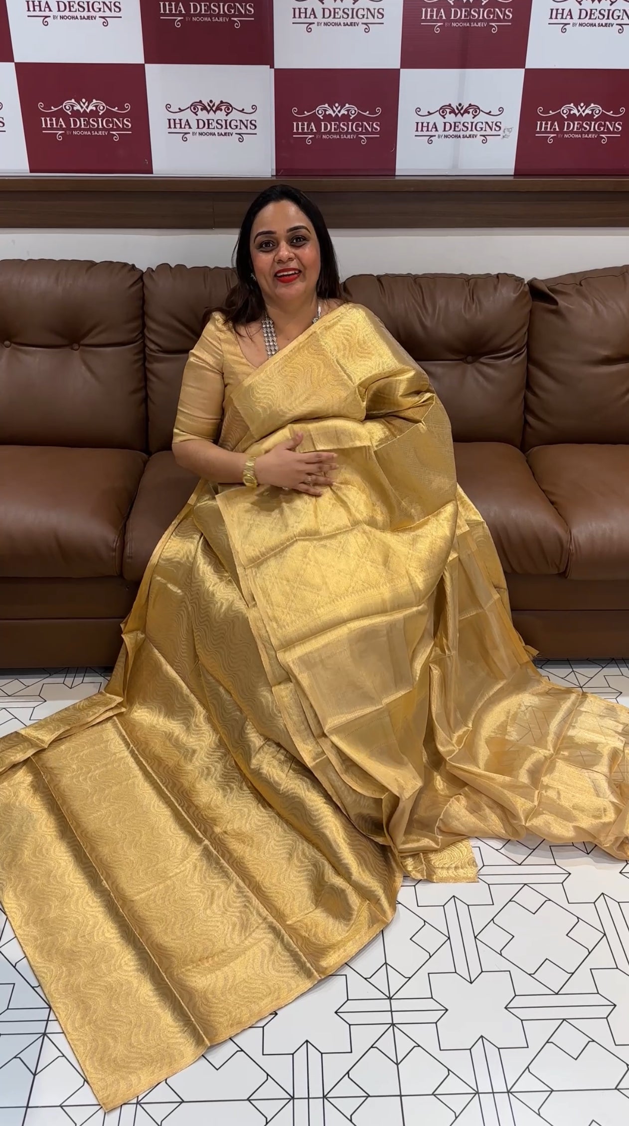 TISSUE SILK SAREES - IHA 17986