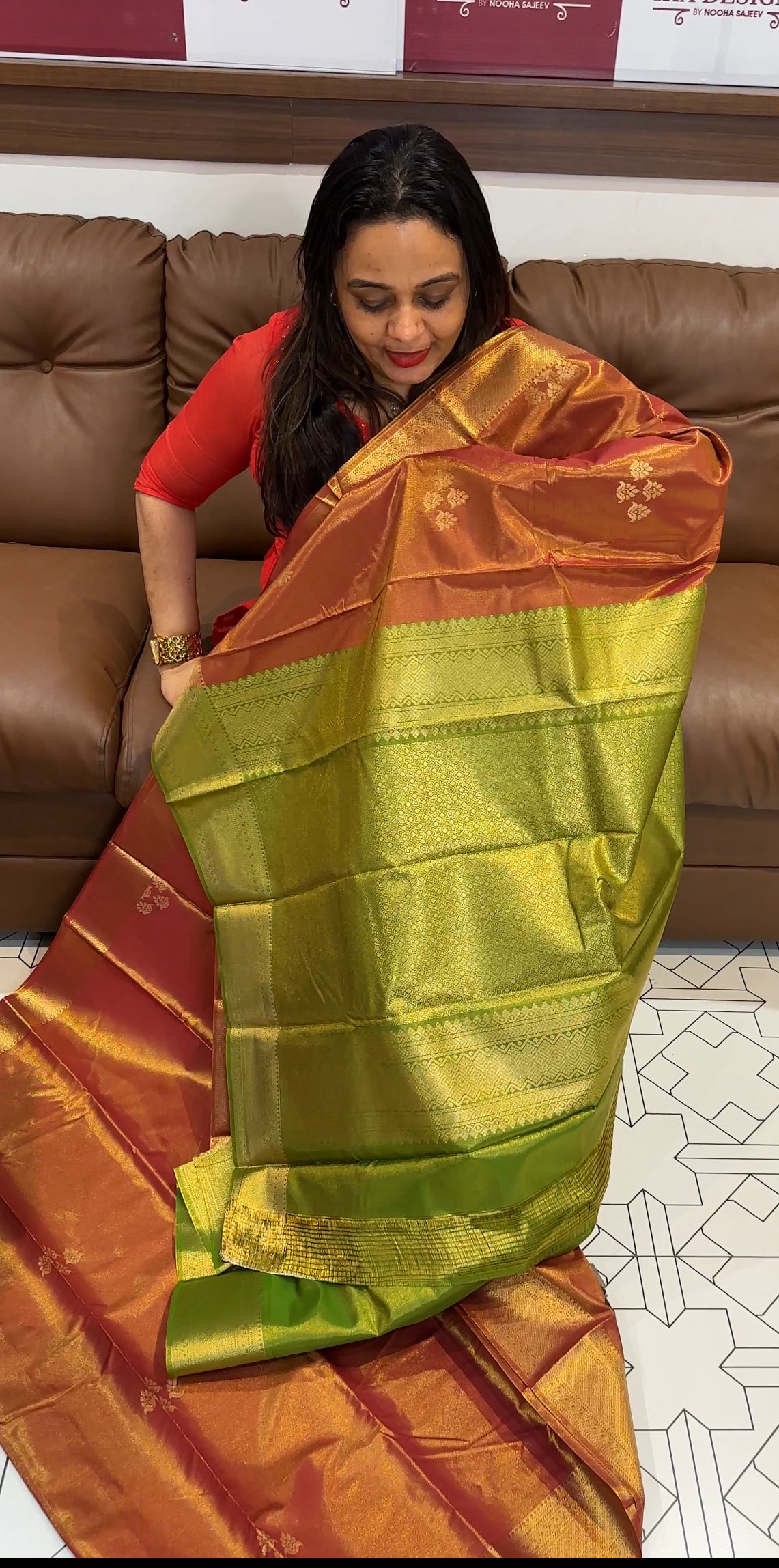 TISSUE SILK SAREES - IHA 19401