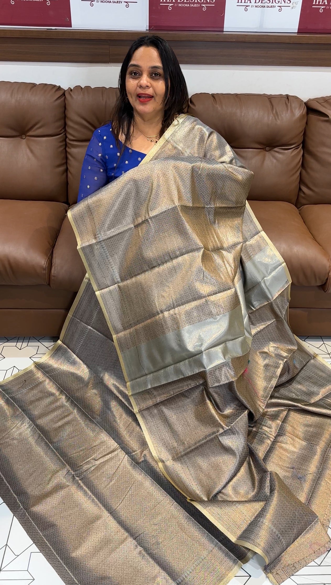 SEMI SILK SAREES - IHA 18369