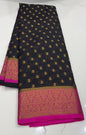 SEMI CRAPE BANARASI SAREES - IHA 18333