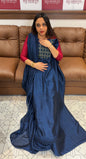 IHA'S IN-HOUSE SEMI RAW SILK UNSTITCHED SALWAR SUITS  - IHA 18485