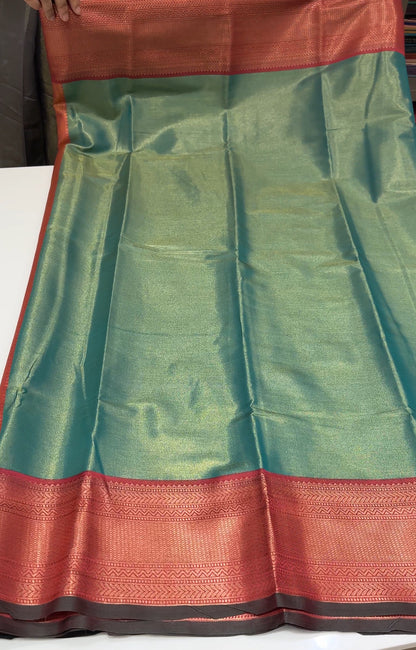 SEMI KANCHIPURAM SAREE - IHA 16287