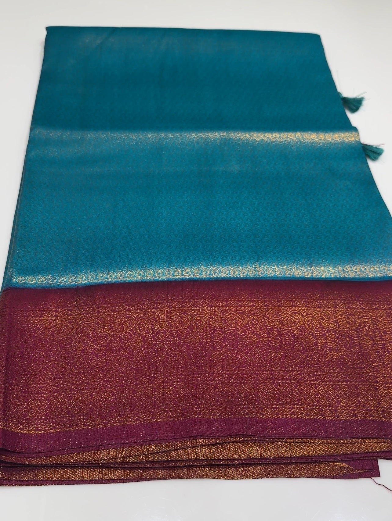 SEMI BANARASI SAREE - IHA 16898