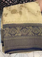 SEMI BANARASI SAREE - IHA 19208