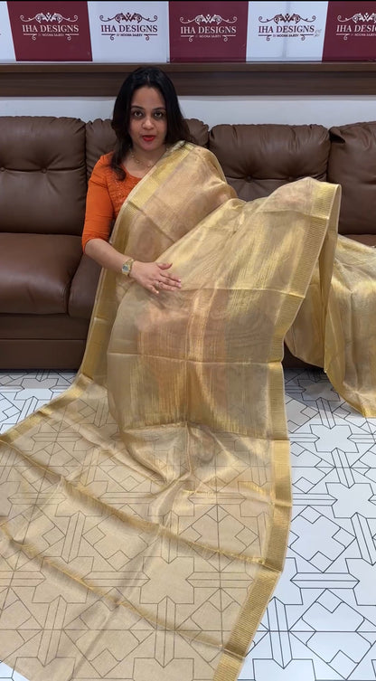 DESIGNER TISSUE SAREE - IHA 16696