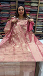 TISSUE BANARASI UNSTITCHED SALWAR SUITS  - IHA 18279