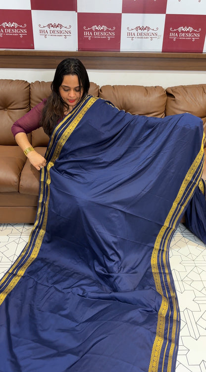 BUDGET BUY SEMI CRAPE SAREE - IHA 19121