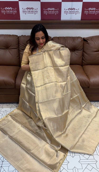 TISSUE SILK SAREES - IHA 17986