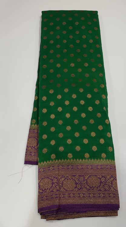 CRAPE BANARASI SAREES - IHA 18542