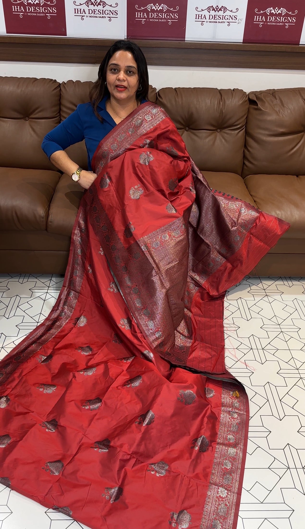 SEMI KATAN SAREES - IHA 17452